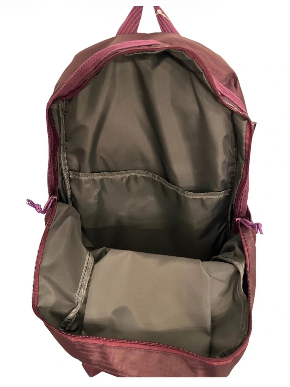 Supreme Burgundy/Purple Vertical Logo Backpack